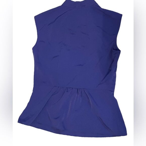 Gianni Bini Purple Ruffle Front Sleeveless Top Size Small - Picture 2 of 3